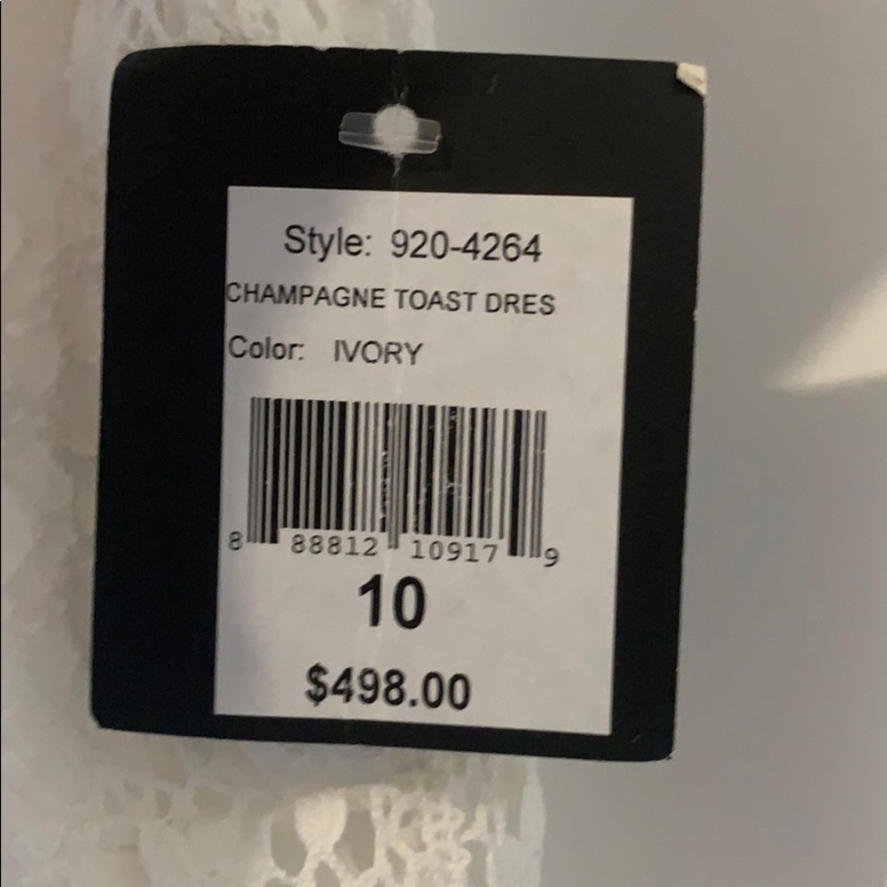 NWT Nanette Lepore Ivory Champagne Toast Dress - Picture 7 of 8